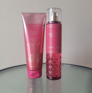 Pink velvet cupcake set